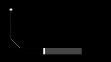 Yüksek teknoloji stili animasyonlu Arıza Çağrı HUD çerçevesi. Alfa.
