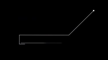 Bilim kurgu projeleri için Dinamik Arıza Çağrı HUD animasyonu. Alfa.