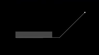 Yüksek teknoloji stili animasyonlu Arıza Çağrı HUD çerçevesi. Alfa.