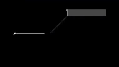 Yüksek teknoloji stili animasyonlu Arıza Çağrı HUD çerçevesi. Alfa.