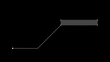 Yüksek teknoloji stili animasyonlu Arıza Çağrı HUD çerçevesi. Alfa.
