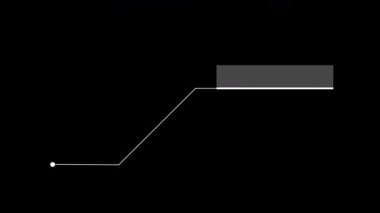 Yüksek teknoloji stili animasyonlu Arıza Çağrı HUD çerçevesi. Alfa.