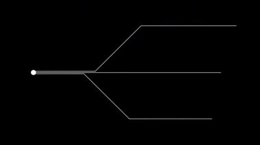 Bilim kurgu projeleri için Dinamik Arıza Çağrı HUD animasyonu. Alfa.