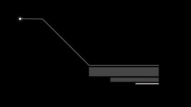 Bilim kurgu projeleri için Dinamik Arıza Çağrı HUD animasyonu. Alfa.