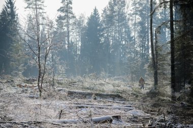 günlükleri kış kar yığını