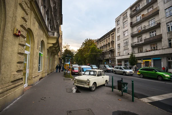 Hermosa vista de la calle de arquitectura en Budapest, Hungría, Europa — Foto de Stock