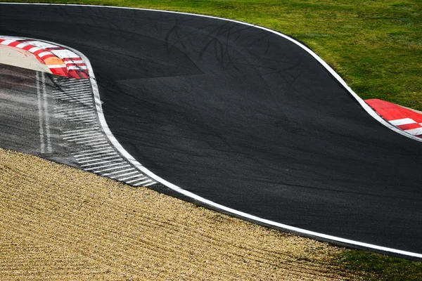 Race track kurva väg för bilspel — Stockfoto