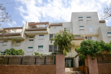 İsrail. Tel Aviv 'de. 15 Nisan 2015. Şehir sokaklarının ve şehir hayatının manzarası. 