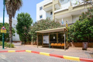 İsrail. Tel Aviv 'de. 15 Nisan 2015. Şehir sokaklarının ve şehir hayatının manzarası. 