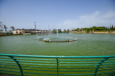 İsrail. Tel Aviv 'de. 15 Nisan 2015. Şehir sokaklarının ve şehir hayatının manzarası. 