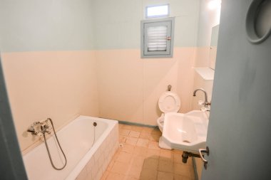 İsrail. 16 Nisan 2015. Kibbutz Çölündeki Ormanlık.