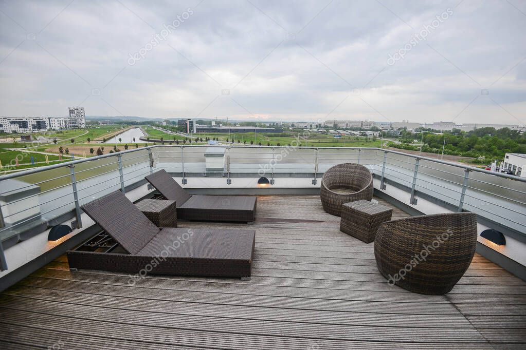 Boeblingen, Germany - July 2016 - V8 HOTEL Motorworld Region Stuttgart.