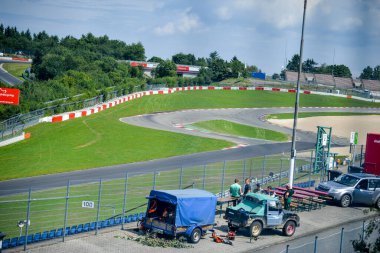 Nurburg, Almanya - 20 Ağustos 2015. Nurburgring Yolu. 