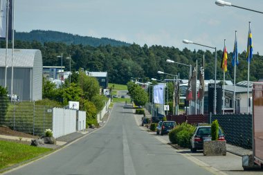 Nurburg, Almanya - 20 Ağustos 2015. Nurburgring Yolu. 