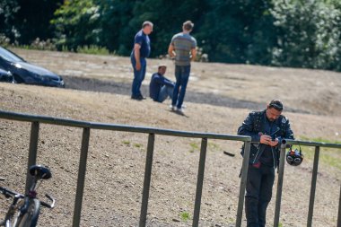 Nurburg, Almanya - 20 Ağustos 2015. Nurburgring Yolu. 