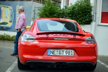 Nurburg, Rhineland-Palatinate Almanya - 20 Ağustos 2015. Nurburgring Yolu