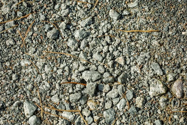 背景，地面上灰色的小石块 — 图库照片
