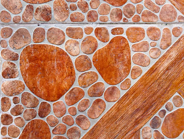 Стена из красного камня — стоковое фото