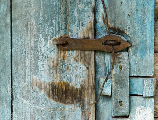 Porte en bois de la vieille grange — Photo