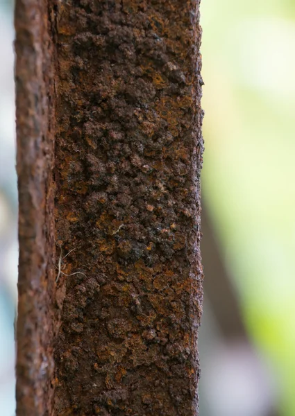 Close-up de barras de aço, poste de ferro, isolado — Fotografia de Stock