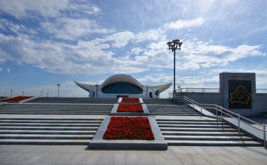 Modern ofis binaları orta görüntü