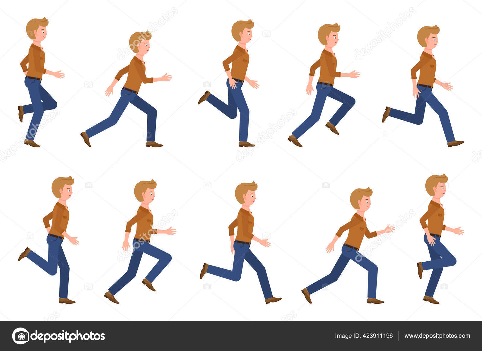 Walking Poses Vector Art, Icons, and Graphics for Free Download