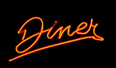 Neon Diner sign clipart