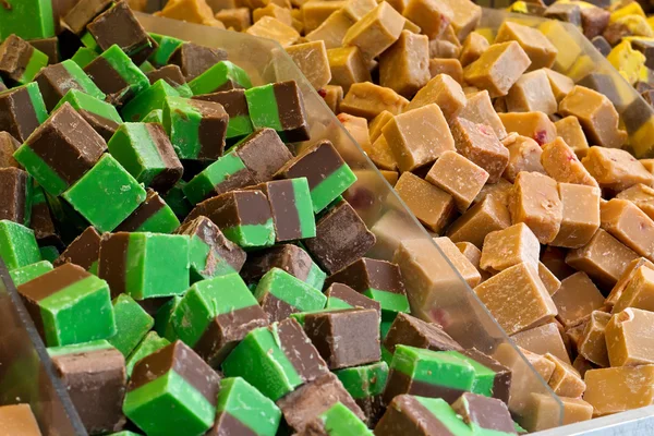 Pick n mix fudge selection — Stockfoto