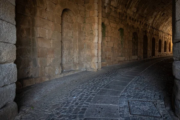 Túnel Las Antiguas Murallas Almeida Portugal — Foto de Stock