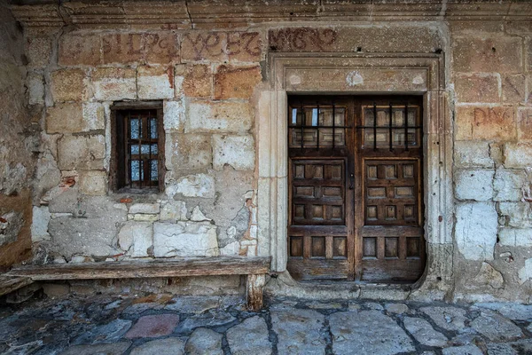 Pedraza Espanha Outubro 2017 Porta Janela Antiga Aldeia Pedraza Espanha — Fotografia de Stock