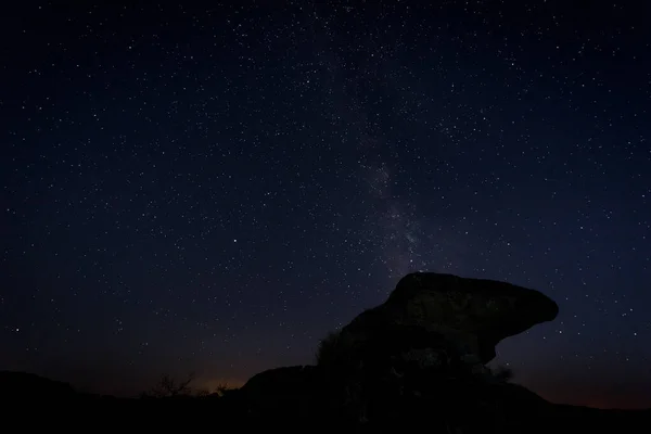 Nachtfotografie Natuurgebied Van Barruecos Extremadura Spanje — Stockfoto