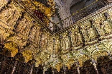 Choir of the Cathedral in Toledo clipart