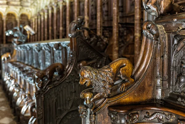 Catedral de Toledo: puestos de coro — Foto de Stock