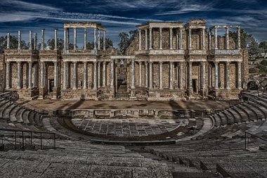 Merida Roma Tiyatrosu. HDR.