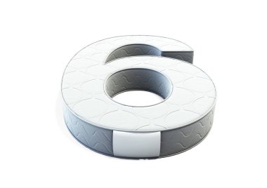 6 numaralı yatağın 3 boyutlu bir çizimi.