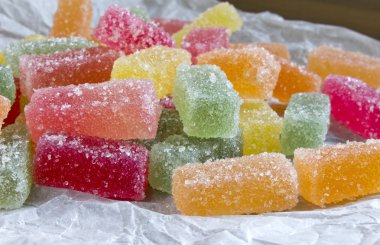 renkli jöle yakın çekim