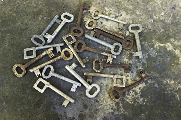 Old keys collection — Stock Photo, Image