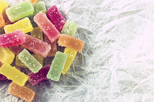 설탕에 절인된 과일 젤리 과자 — 스톡 사진