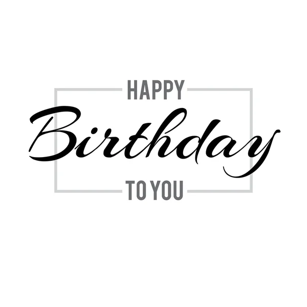 Happy Birthday day lettering — Stock Vector