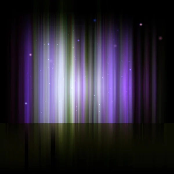 Aurores polaires, aurores boréales — Image vectorielle