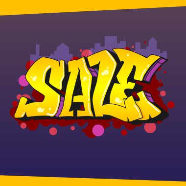 Grafit tarzı satışı büyük başlığı.