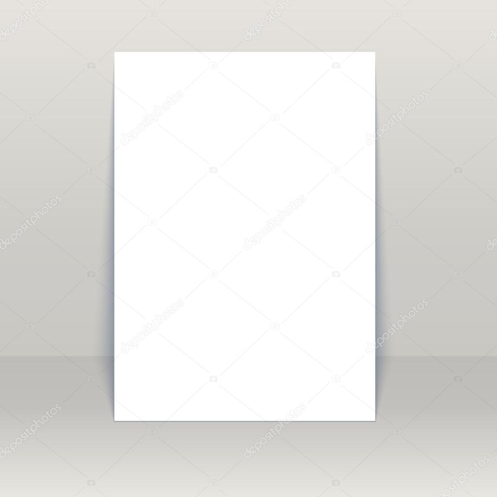 Blank poster vector Mock-Up