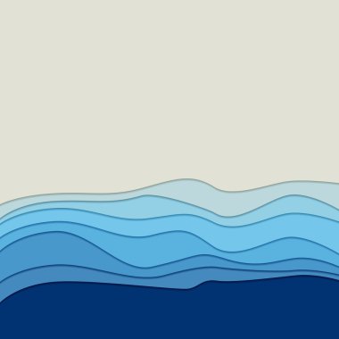 Dalgalarla soyut arkaplan