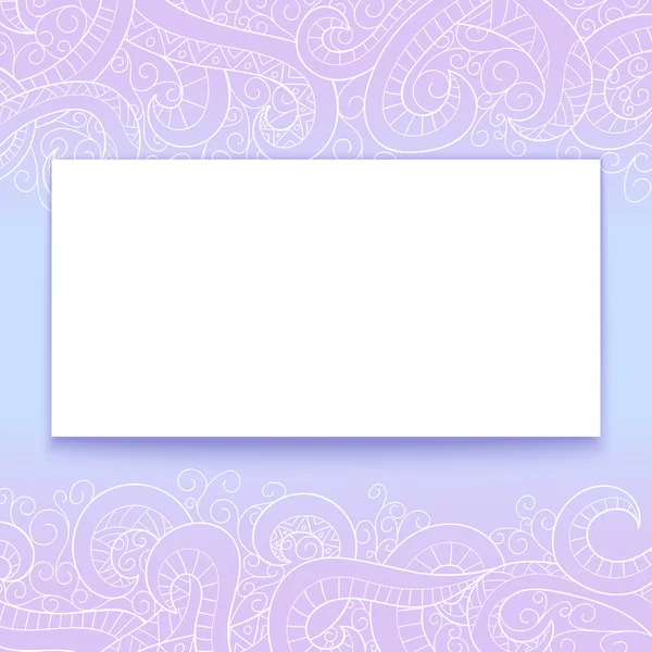 Banner com padrão de doddle — Vetor de Stock