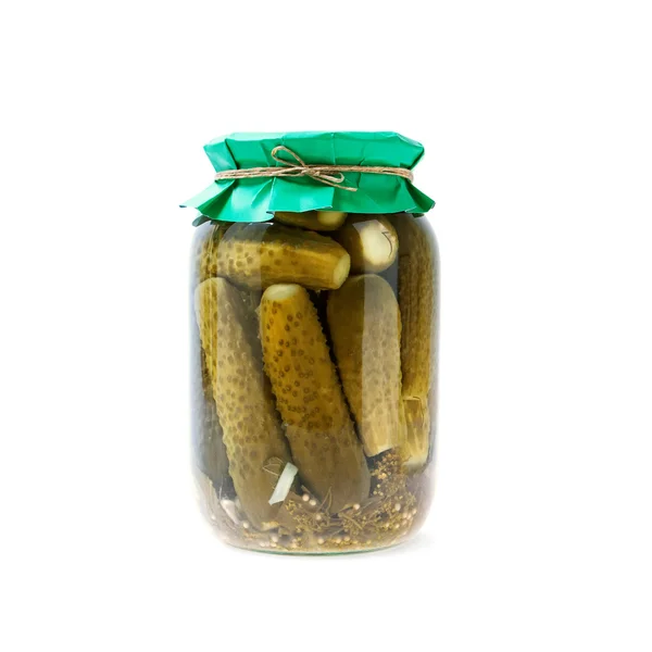 Homemade pickled cucumbers — Stock Photo, Image