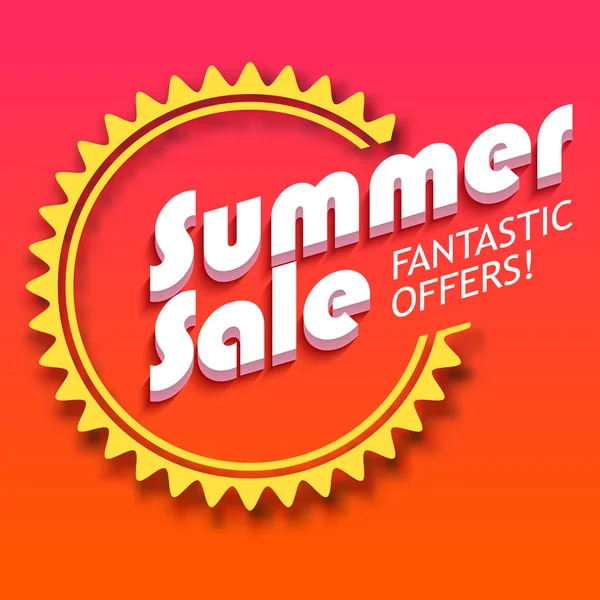 Publicidade de venda de verão — Vetor de Stock
