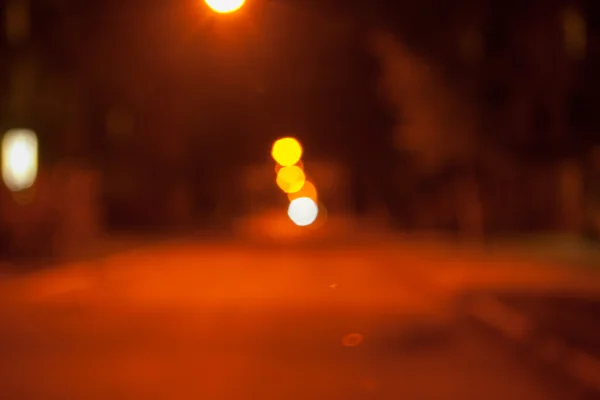 Blurred street lights