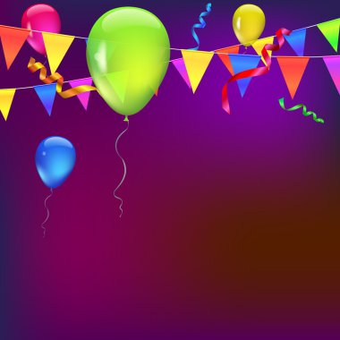 Festival arka plan bayrak ile