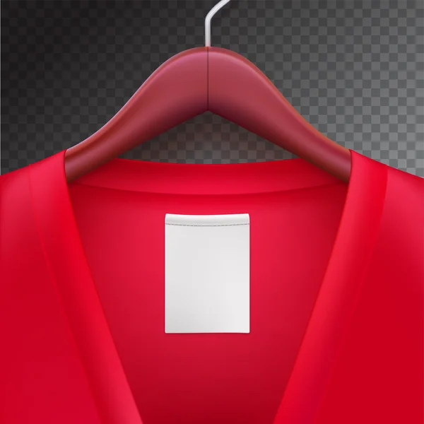 Chaqueta con percha de ropa — Vector de stock