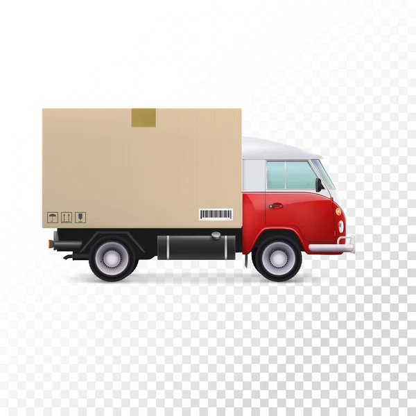 Entrega vehículo camión — Archivo Imágenes Vectoriales